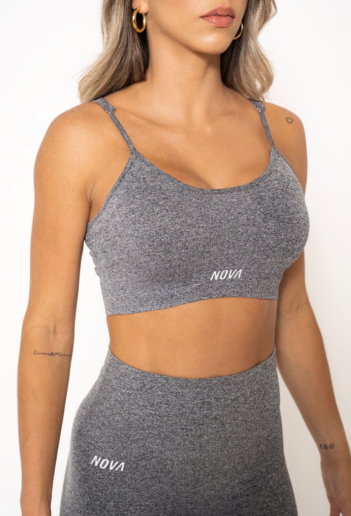 MIA GRAY SPORTS BRA