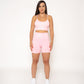 MIA PINK HIGH-WAISTED SHORTS