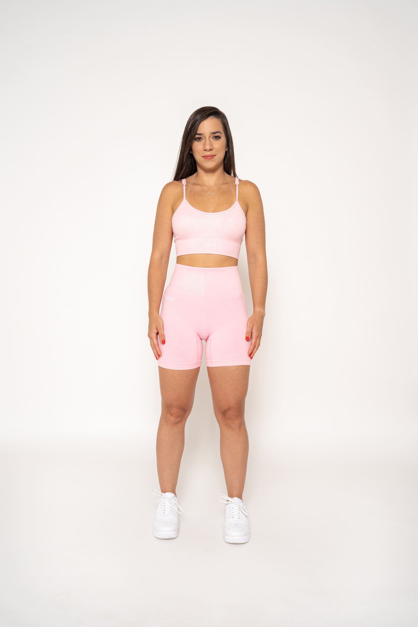 MIA PINK HIGH-WAISTED SHORTS