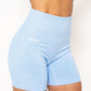 MIA BLUE HIGH-WAISTED SHORTS