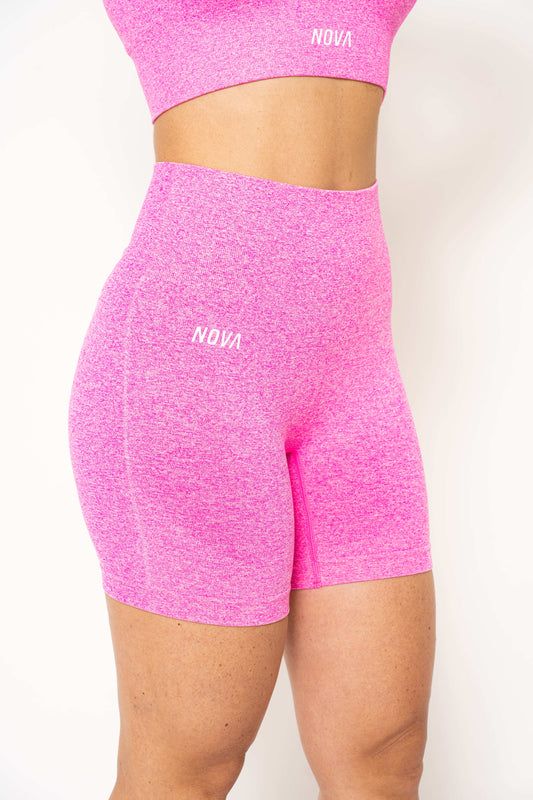 MIA FUCHSIA HIGH-WAISTED SHORTS