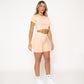 MIA ORANGE HIGH-WAISTED SHORTS