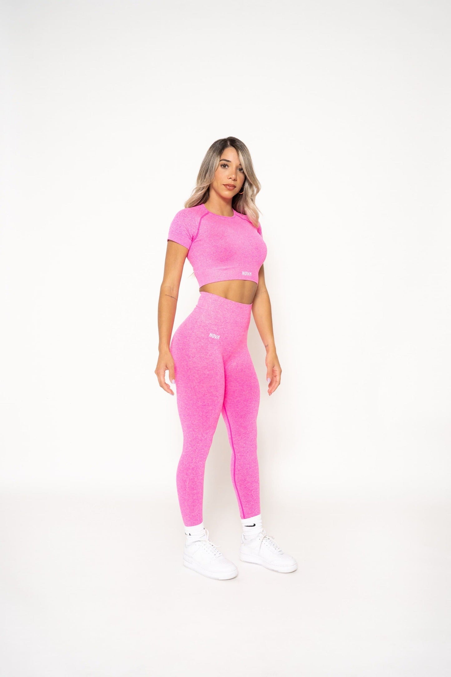 MIA FUCHSIA HIGH-WAISTED LEGGINGS